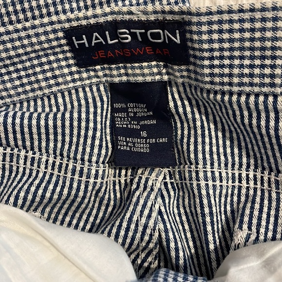 Halston Jeanswear checked capris - Picture 3 of 7